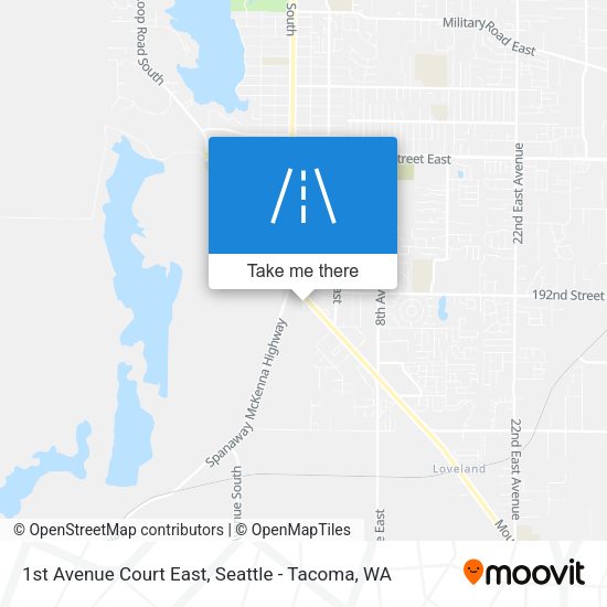 1st Avenue Court East map