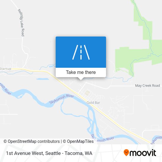 1st Avenue West map