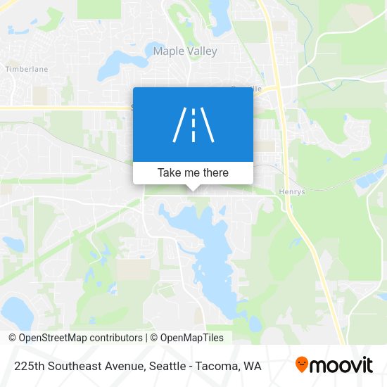 225th Southeast Avenue map