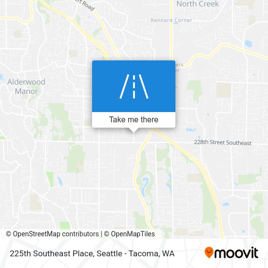 225th Southeast Place map