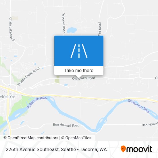 Mapa de 226th Avenue Southeast