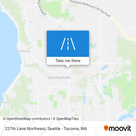 227th Lane Northeast map