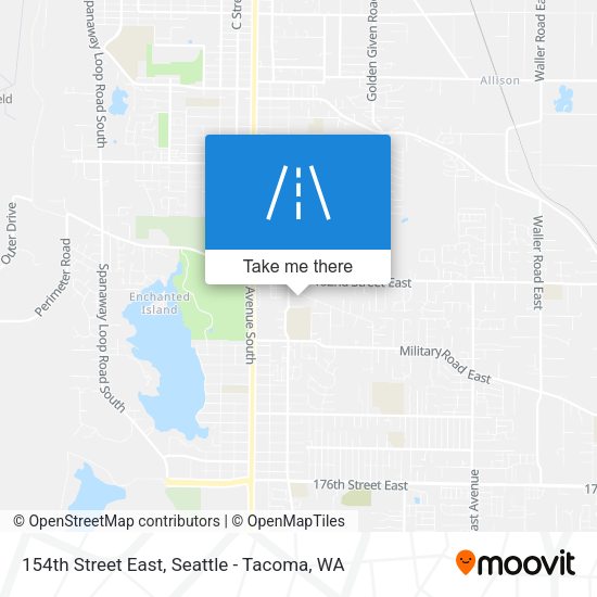 154th Street East map
