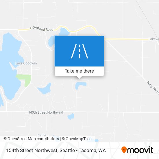 154th Street Northwest map