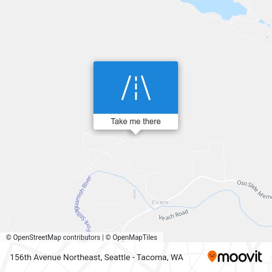 156th Avenue Northeast map