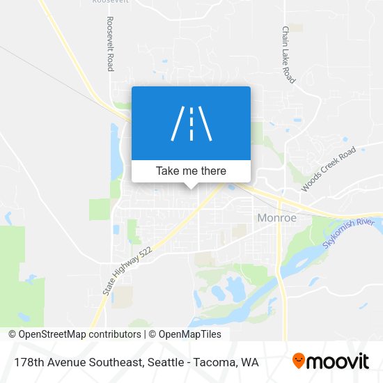 178th Avenue Southeast map