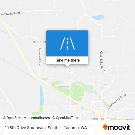 178th Drive Southeast map