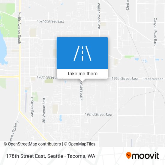 178th Street East map