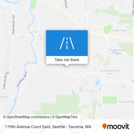 Mapa de 179th Avenue Court East