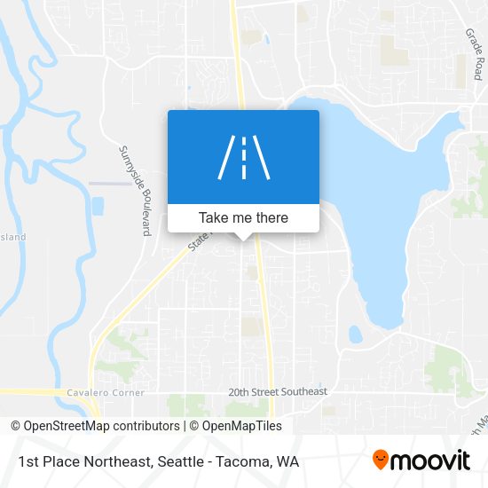 1st Place Northeast map