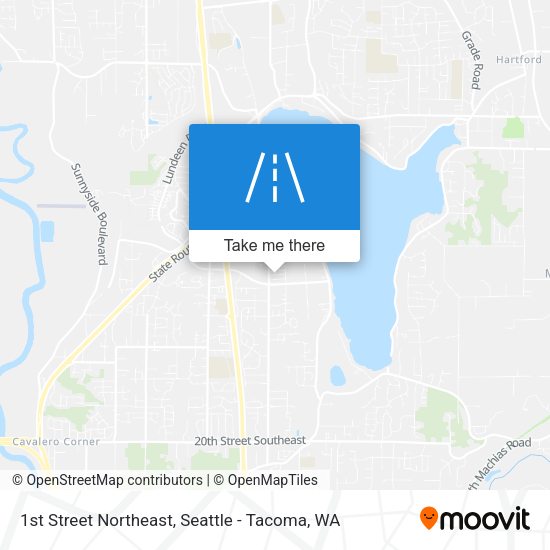 1st Street Northeast map