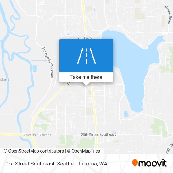 1st Street Southeast map