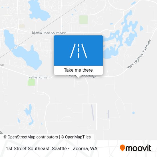 1st Street Southeast map