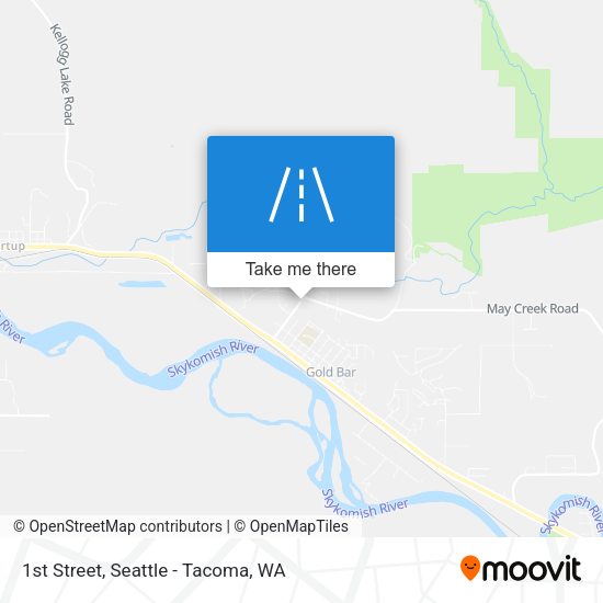1st Street map