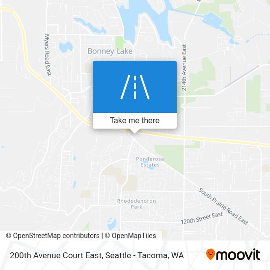 200th Avenue Court East map