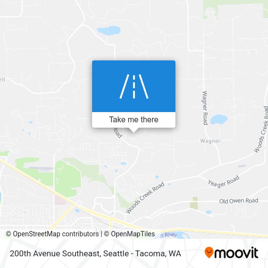 200th Avenue Southeast map