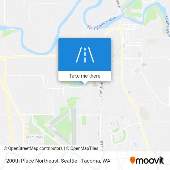 200th Place Northeast map