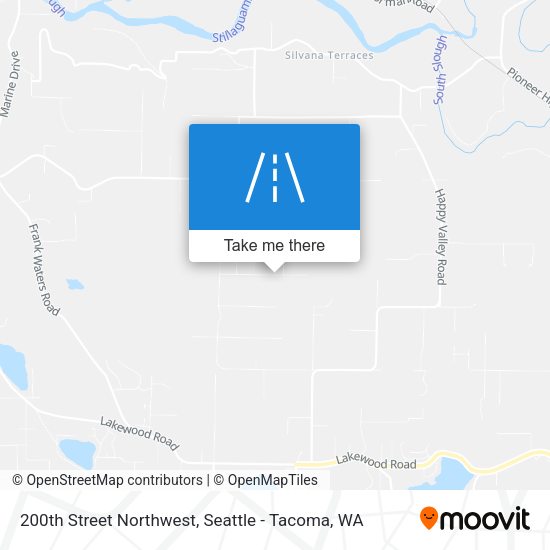 200th Street Northwest map