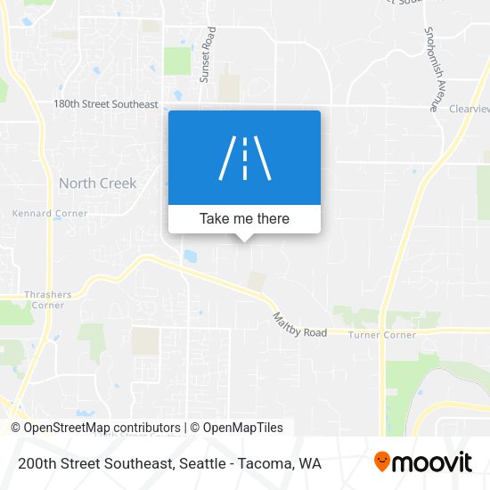 200th Street Southeast map