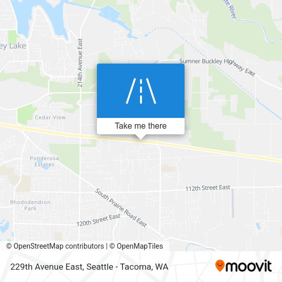 229th Avenue East map