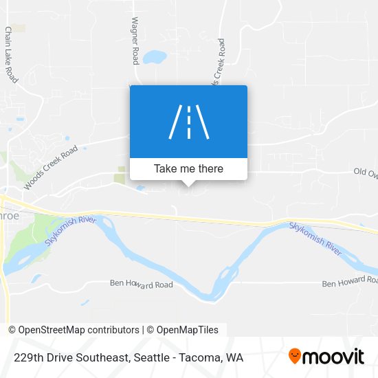 229th Drive Southeast map