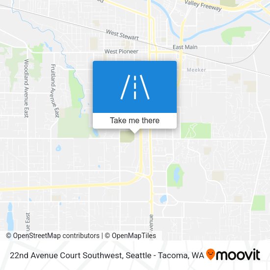 22nd Avenue Court Southwest map