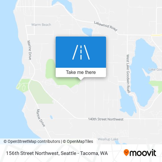 156th Street Northwest map