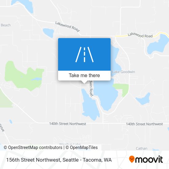 156th Street Northwest map