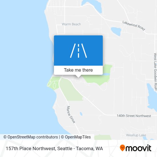157th Place Northwest map