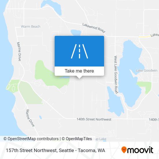 157th Street Northwest map