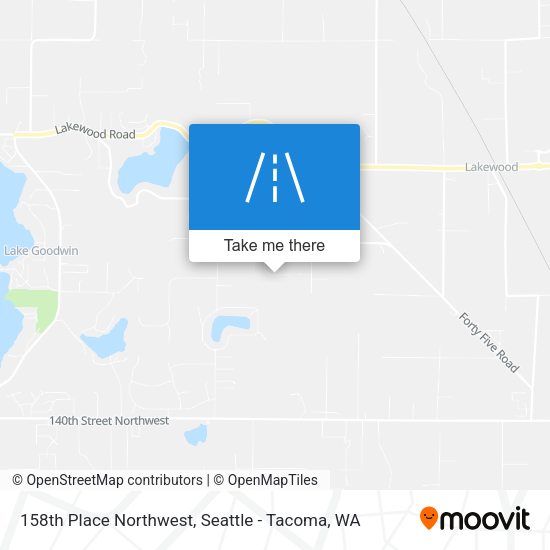 Mapa de 158th Place Northwest