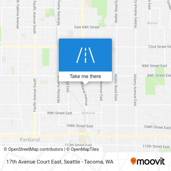 Mapa de 17th Avenue Court East