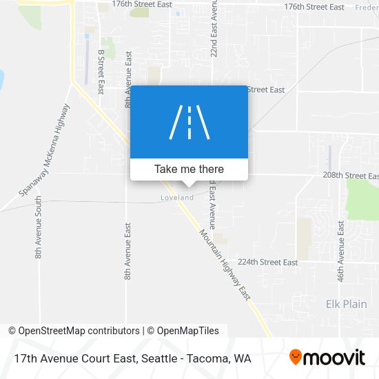 17th Avenue Court East map