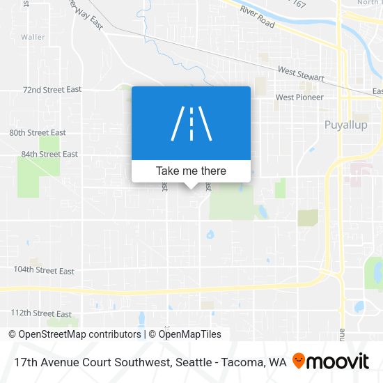 Mapa de 17th Avenue Court Southwest