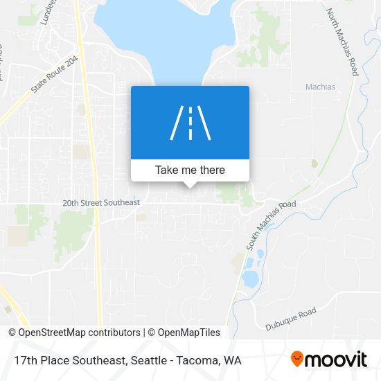 Mapa de 17th Place Southeast
