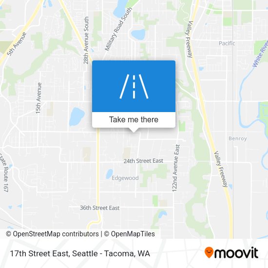 17th Street East map