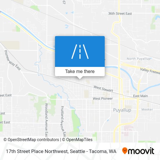 Mapa de 17th Street Place Northwest
