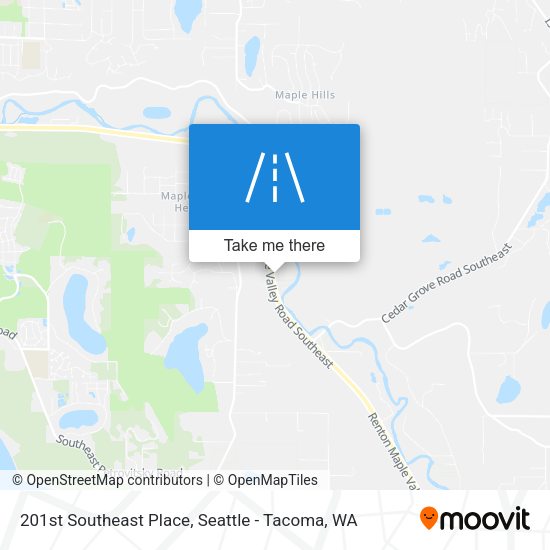 201st Southeast Place map