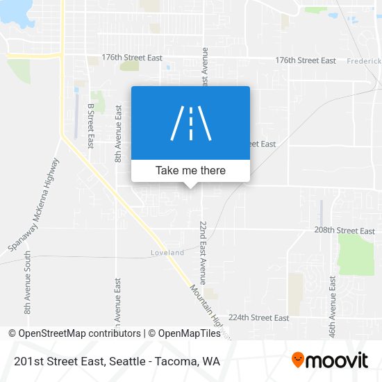 Mapa de 201st Street East