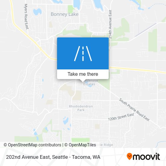 202nd Avenue East map