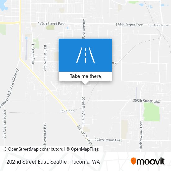 202nd Street East map