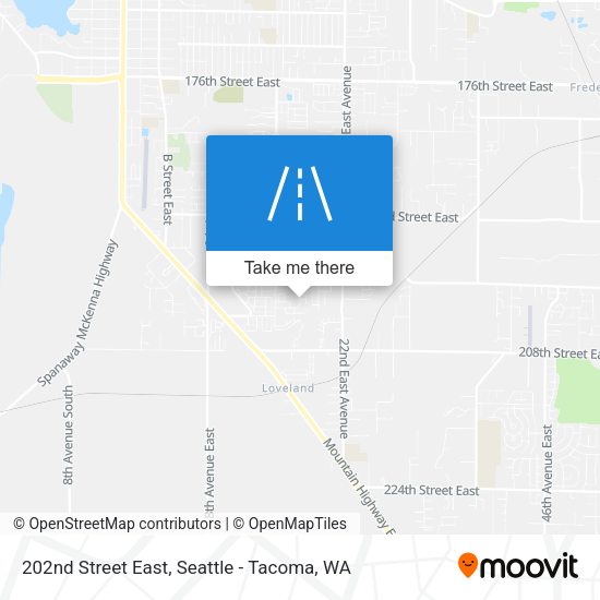 202nd Street East map