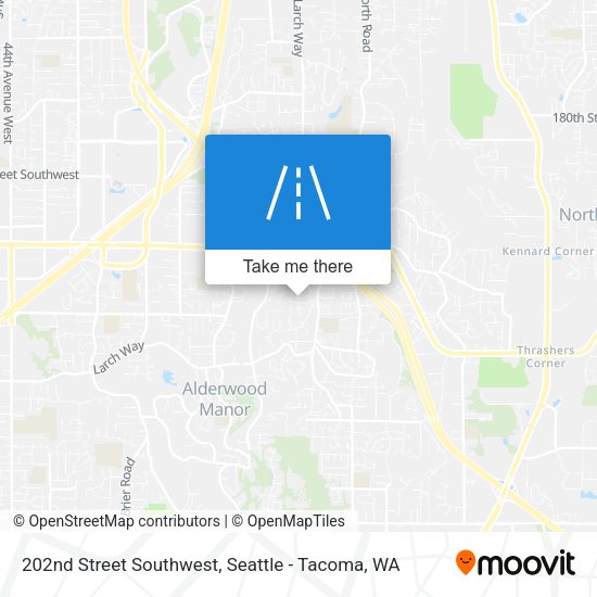 202nd Street Southwest map
