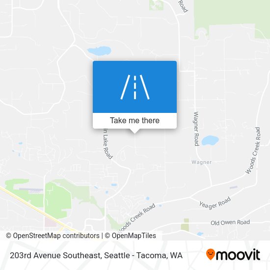 Mapa de 203rd Avenue Southeast