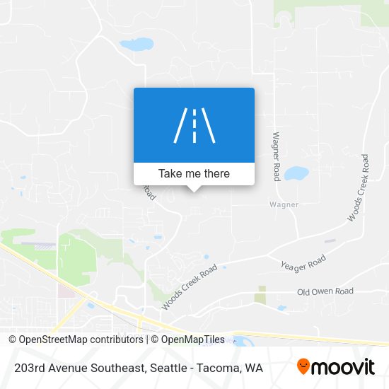 203rd Avenue Southeast map