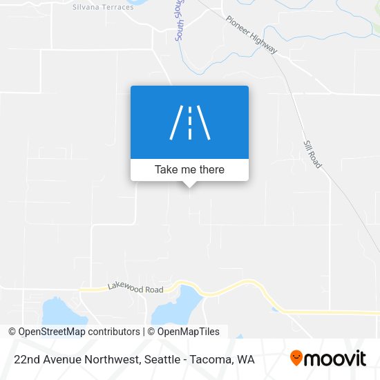 22nd Avenue Northwest map