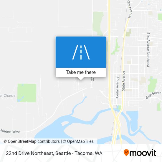 22nd Drive Northeast map
