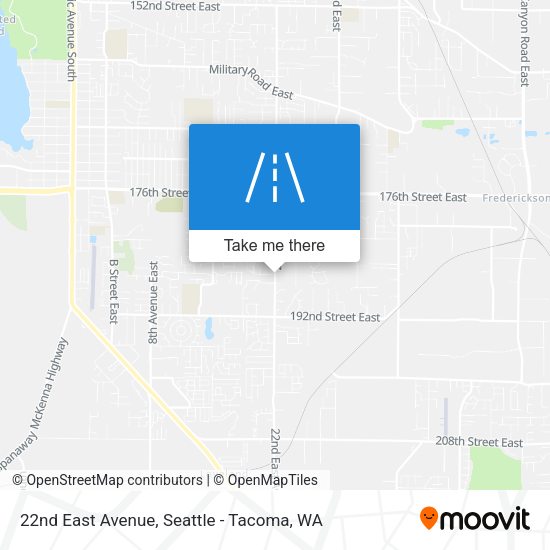 22nd East Avenue map