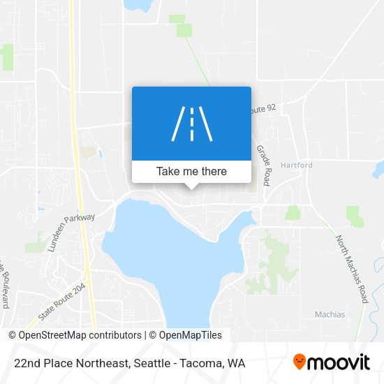 22nd Place Northeast map