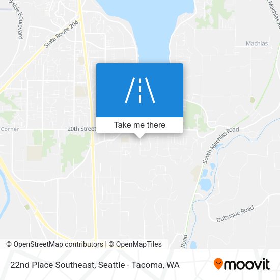 Mapa de 22nd Place Southeast